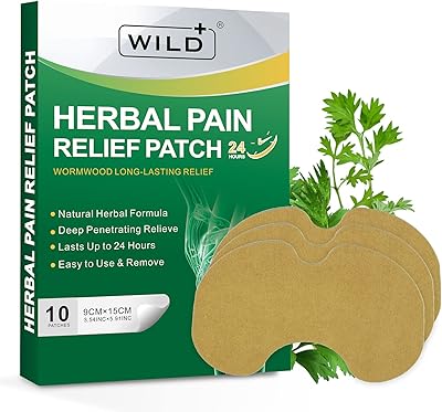 Wild+ patchs de soulagement de la douleur au genou, patchs à base