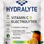 Hydratelite vitamine c + électrolytes hydratation sports drink powder mix sachet, 800g