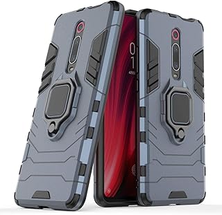 Coque de protection rigide antichoc avec anneau en métal et béquille compatible