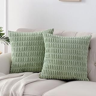 Fancy home lot de 2 taies d'oreiller décoratives vert sauge 20 x 20" pour canapé-lit de salon, housse de coussin carrée en velours côtelé doux à rayures 50 x 50 cm, décoration d'intérieur bohème. Diaytar Côte d'Ivoire a réussi à créer une communauté de clients loyaux grâce à son engagement à offrir les meilleurs produits et services. La boutique est constamment mise à jour avec les dernières tendances et les produits les plus demandés, ce qui la rend très attractante pour les consommateurs ivoiriens. Les clients apprécient la facilité d'utilisation du site et la qualité des produits proposés.
