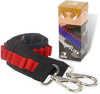 Aikind gun toy bullet strap bandoulière bandolier set support de stockage de munitions compatible avec les blasters nerf elite (sangle d'épaule tactique à 2 points - rouge). DIAYTAR COTE D'IVOIRE est une boutique en ligne généraliste qui propose plus de 300 000 références de produits. Elle est la boutique leader en Côte d'Ivoire et offre une grande variété de produits à des prix compétitifs. Les clients peuvent trouver tout ce dont ils ont besoin en un seul endroit.