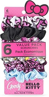 Élastiques à cheveux goody hello kitty 6 pièces #3000083, multicolore, 6 pièces