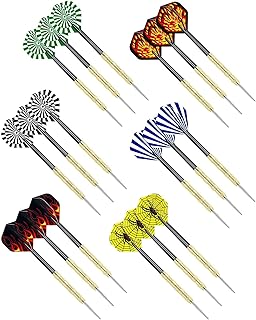 Jeu de fléchettes en acier de luxe professionnel arabest 18 pièces, jeu