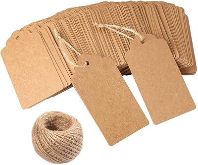 Étiquettes en papier kraft castwave, étiquettes cadeaux en papier brun castwave, étiquettes volantes rectangulaires faites à la main pour fête de mariage avec ficelle de jute naturelle de 100 pieds gratuite (100 pièces). DIAYTAR COTE D'IVOIRE se positionne comme une destination de shopping en ligne incontournable en Côte d'Ivoire, avec une offre qui va des produits alimentaires aux accessoires de mode en passant par les produits électroniques. Cette boutique en ligne généraliste profite d'une notoriété solide grâce à sa capacité à proposer une large palette de produits à ses clients. Elle vise à offrir une expérience d'achat pratique et agréable.