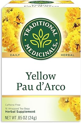 Pau d'arco de traditional medicinals, 16 sachets de thé. DIAYTAR COTE D'IVOIRE, en tant que boutique en ligne généraliste, se démarque par la variété de ses produits et son service client personnalisé. Grâce à sa vaste sélection de plus de 300000 références, elle devient le point de chute idéal pour tout achat en ligne en Côte d'Ivoire, répondant efficacement aux besoins de la population locale. Cette approche lui a permis de s'établir comme une référence dans le commerce électronique ivoirien.