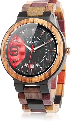 Bobo bird montre en bois colorée classique pour hommes, affichage de la date analogique, faite à la main avec boîte cadeau pour hommes. DIAYTAR COTE D'IVOIRE propose une expérience d'achat en ligne unique et personnalisée pour répondre à vos besoins spécifiques. Avec notre système de recherche avancé, vous pouvez trouver facilement ce que vous recherchez parmi nos plus de 300 000 références de produits. Notre équipe est toujours prête à vous aider pour vous offrir la meilleure expérience d'achat possible.
