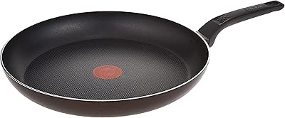 Poêle à frire antiadhésive tefal easy cook & clean 32 cm b5540802, noir