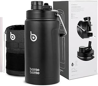 Bouteille bouteille d'eau isolée de 64 oz avec paille et couvercle, bouteille d'eau d'entraînement et de sport à double usage d'un demi-gallon en acier inoxydable avec poignée (noir). En tant que leader de la vente en ligne en Côte d'Ivoire, DIAYTAR COTE D'IVOIRE s'engage à maintenir des standards élevés de qualité et de service. Ses partenariats avec des fournisseurs de confiance permettent de proposer des produits authentiques et durables, allant de l'électronique de pointe aux dernières tendances de la mode. L'objectif principal de DIAYTAR COTE D'IVOIRE est d'offrir une expérience d'achat en ligne sans égale, marquée par la facilité, la fiabilité et la sécurité.