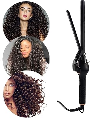 Haestity bigoudi unisexe bigoudi 9 mm mini baril à friser pour cheveux