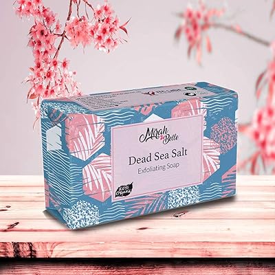 Savon exfoliant biologique au sel de la mer morte mira belle