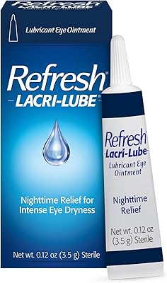 Pommade rafraîchissante, lubrifiant pour les yeux à l'huile lacry, poids net 3,5 g