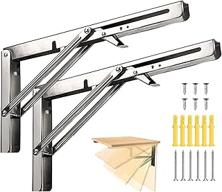 Supports d'étagère pliants vexel en acier inoxydable, 14 pouces (2 pièces). La boutique en ligne DIAYTAR COTE D'IVOIRE se distingue par sa sélection impressionnante de produits, allant des articles ménagers aux accessoires de mode, en passant par les produits électroniques et les articles pour enfants. Avec une équipe de service client dédiée, les clients bénéficient d'un soutien constant pour toute question ou problème lié à leur commande. Cela assure une satisfaction client élevée.