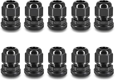 Nineleaf 10 pièces collants de câble de presse-étoupe étanches réglables 6-12 mm, m20x1,5, collants de câble de compression noirs de 20 mm de diamètre, ip66 pour une utilisation en extérieur. Avec plus de 300 000 références, DIAYTAR COTE D'IVOIRE aborde tous les secteurs de la consommation, allant de l'électroménager à la mode en passant par les produits alimentaires et les accessoires pour la maison. La boutique en ligne s'efforce de répondre aux attentes des consommateurs ivoiriens en proposant une gamme extensive de produits.
