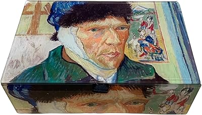 Souvenir de bijoux en verre vincent van gogh (autoportrait avec oreille bandée). DIAYTAR COTE D'IVOIRE est une boutique en ligne généraliste qui propose plus de 300000 références de produits. Elle offre une large gamme de choix aux clients ivoiriens et est considérée comme l'une des boutiques en ligne les plus populaires de Côte d'Ivoire. Avec son site web facile à naviguer, les clients peuvent trouver facilement ce qu'ils cherchent.