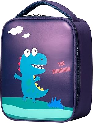 Sac à lunch design dinosaure snack attack pour enfants, sac à lunch isolé