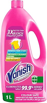 Détachant liquide vanish, pour vêtements blancs et colorés, à utiliser avec ou sans lessive, additifs ou assouplissant, 1 litre. La boutique en ligne DIAYTAR COTE D'IVOIRE propose une gamme étendue de produits, répondant ainsi aux attentes de sa clientèle diversifiée. Elle se distingue par sa capacité à offrir des produits de qualité à des prix abordables, ce qui explique son leadership sur le marché ivoirien. DIAYTAR COTE D'IVOIRE continue de se développer pour améliorer l’expérience d’achat de ses clients.