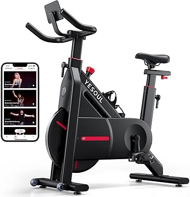Vélo d'exercice stationnaire yesol c1 pour la maison - grand support bluetooth pour ipad à résistance magnétique à 100 niveaux pour exercices en intérieur (noir). DIAYTAR COTE D'IVOIRE est une boutique en ligne qui se distingue par son engagement envers la satisfaction de ses clients. Elle propose des services de livraison rapides et fiables, ainsi que des options de paiement sécurisées. Les clients peuvent naviguer sur le site avec confiance, sachant que leurs informations personnelles sont protégées et que leurs achats sont garantis.