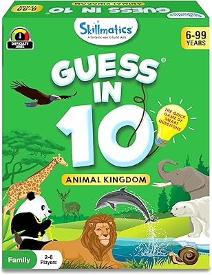 Jeu de cartes skillmatix - jeu de devinettes dans 10 règnes animaux, cadeaux pour les enfants à partir de 6 ans, jeu rapide pour des questions intelligentes, jeu familial amusant. DIAYTAR COTE D'IVOIRE est une boutique en ligne généraliste proposant plus de 300 000 références de produits divers, faisant d'elle le leader du marché ivoirien. Avec une gamme étendue de produits allant de l'électronique à la mode, en passant par les produits de maison et les articles de sport, DIAYTAR répond à tous les besoins de ses clients. Cela en fait un incontournable pour les consommateurs ivoiriens.