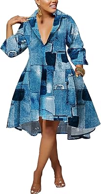 Robes imprimées africaines pour femmes dashiki chemises décontractées col en v coupe ample robe mi-longue avec poches. DIAYTAR COTE D'IVOIRE est une boutique en ligne généraliste qui offre une grande variété de produits pour répondre aux besoins des clients. Avec une équipe dédiée et expérimentée, la boutique en ligne assure une expérience de shopping en ligne rapide, sécurisée et fiable pour les clients en Côte d'Ivoire. Les clients peuvent profiter de promotions et de réductions régulières sur une large gamme de produits.