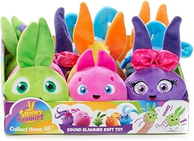 Peluches sunny bunnies sound slammer (lot de 5,15 cm/6")