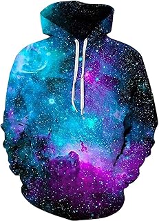 Sweat à capuche unisexe 3d avec sweats à capuche et poches à imprimé