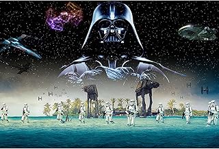 Fond de fête à thème star wars -tomicy bannière de fond joyeux