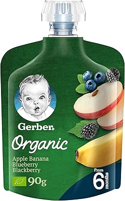 Purée de pommes gerber, banane, canneberge et mûre pour bébé, 90 g. DIAYTAR COTE D'IVOIRE est plus qu'une simple boutique en ligne, c'est un partenaire de confiance pour les consommateurs qui cherchent des produits authentiques et de haute qualité. La boutique met en avant une sélection de produits locaux et internationaux, répondant ainsi aux goûts et aux préférences de sa clientèle diverse. Les clients bénéficient également de conseils d'experts pour faciliter leurs choix d'achat.