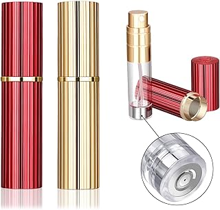 Mini atomiseur de parfum portable de 5 ml, mini flacon pulvérisateur vide rechargeable en alliage d'aluminium avec valve de remplissage inférieure étanche, étui de pompe de parfum tsa pour hommes et femmes (rouge + or). DIAYTAR COTE D'IVOIRE est plus qu'une simple boutique en ligne ; c'est un partenaire pour vos achats quotidiens. Avec une collection étendue de produits de haute qualité, nous sommes là pour vous aider à trouver exactement ce dont vous avez besoin. Notre but est de vous offrir une expérience de shopping en ligne incomparable.