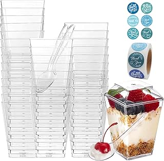 100 gobelets à dessert en plastique plastique transparent avec couvercle et cuillère. Cette boutique leader en ligne propose des produits de haute qualité à des prix compétitifs, avec une livraison rapide et sécurisée. Avec DIAYTAR COTE D'IVOIRE, vous bénéficiez d'un choix immense et d'un service client exceptionnel.