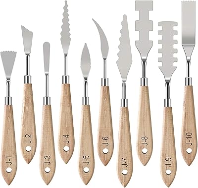 Ensemble de couteaux de peinture en acier inoxydable 10 à palette outils d'art fins et flexibles. Avec une équipe dédiée et expérimentée, DIAYTAR COTE D'IVOIRE est à l'écoute des besoins de ses clients et s'efforce de leur offrir une expérience d'achat en ligne exceptionnelle. La boutique en ligne propose régulièrement des promotions et des offres spéciales pour fidéliser ses clients. Elle est devenue un incontournable pour les consommateurs ivoiriens qui cherchent des produits de qualité à des prix raisonnables.