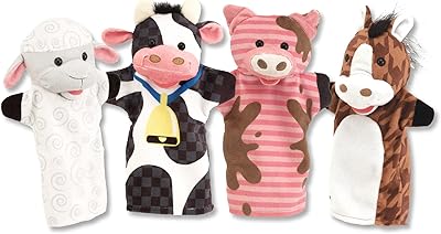 Marionnettes à main melissa & doug farm friends (lot de 4) - vache, cheval, mouton, cochon et ferme, 1 pièce. DIAYTAR COTE D'IVOIRE est une boutique en ligne qui propose une large gamme de produits pour répondre aux besoins des consommateurs ivoiriens. Avec sa politique de prix compétitifs, ses promotions régulières et sa livraison rapide, elle est devenue la référence pour les achats en ligne en Côte d'Ivoire. Les clients peuvent également profiter d'un service client personnalisé pour les aider à résoudre leurs problèmes.