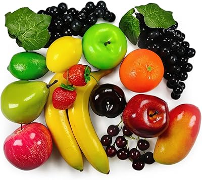 Kit de fruits artificiels pour décoration de maison, kit de fruits de simulation, décoration de fête, décoration de noël, modèle de fruits pour séance photo, fausse fraise, mangue, banane. total 20 pièces/ensemble. La boutique en ligne DIAYTAR COTE D'IVOIRE est le premier choix des consommateurs ivoiriens pour leurs achats en ligne. Elle offre une expérience d'achat en ligne pratique et sécurisée, avec une large gamme de produits à des prix abordables. Les clients peuvent également profiter de promotions et de réductions régulières pour économiser encore plus d'argent.