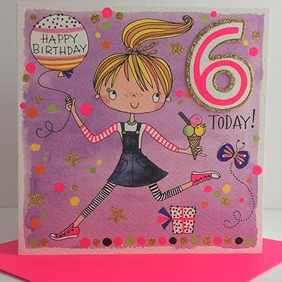 Rachel ellen designs carte d'anniversaire 6ème pour fille, rose. DIAYTAR COTE D'IVOIRE, leader du commerce en ligne en Côte d'Ivoire, permet à ses clients d'accéder à plus de 300 000 références de produits de haute qualité. La boutique en ligne garantit une expérience d'achat en ligne sécurisée, fiable et rapide. Les clients de DIAYTAR COTE D'IVOIRE bénéficient d'une large sélection de produits et d'un service client de haute qualité.