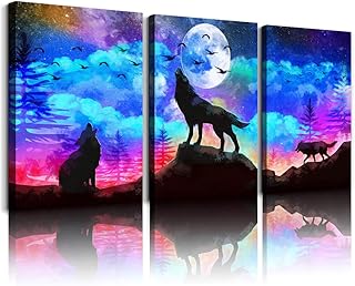 Art mural sur toile pour salon, salle de bain, chambre à coucher, cuisine, 3 pièces, impression d'art moderne encadrée pour bureau, maison, ciel étoilé, loup, peintures de paysage à suspendre. Diaytar Côte d'Ivoire est la destination idéale pour les consommateurs ivoiriens qui cherchent à acheter des produits de toutes sortes en ligne. Avec plus de 300 000 références, elle offre une variété de choix pour les clients. Elle est connue pour son service client de qualité.