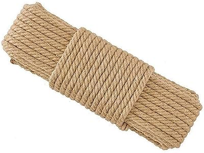 Corde de jute primify de 20 m, ficelle de jute naturelle de 6