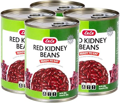 Pack de haricots rouges économiques lulu, 4 x 400 grammes