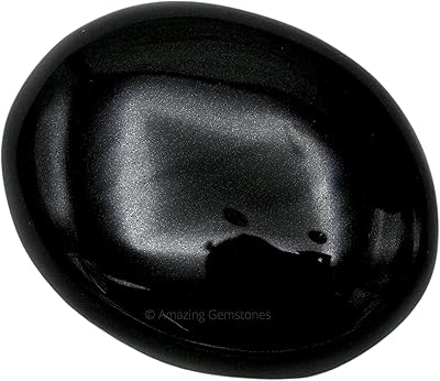 Pierre de palmier en obsidienne noire - pierre de massage chaude pour l'équilibrage