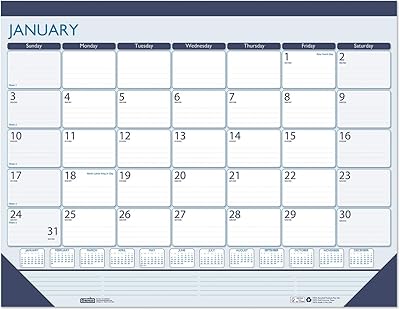 Calendrier mensuel 2021 de house of doolittle, contemporain, 22" x 17", janvier à