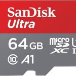 Carte micro sd sandisk ultra uhs i, 64 go, 140 mo/s, pour smartphone