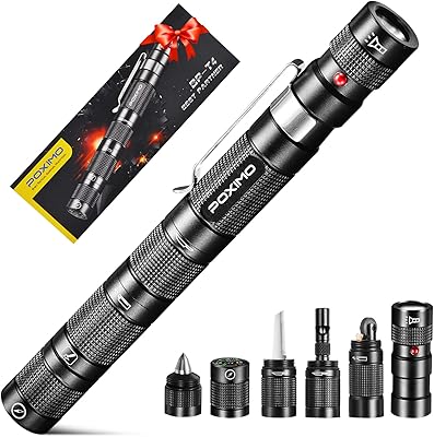Poximo edc multitool 6-en-1 équipement de survie tactique avec lampe de poche, briquet (sans carburant), brise-verre, sifflet, cutter, boussole, gadget multi-outils de camping de poche, cadeau d'anniversaire cool pour homme papa mari. Avec une présence en ligne solide et une offre diversifiée de plus de 300000 produits, DIAYTAR COTE D'IVOIRE est devenue la destination idéale pour les Côtois à la recherche de la meilleure qualité et du meilleur prix. La boutique propose des catégories allant de la mode aux accessoires, en passant par les produits électroniques et bien plus encore, répondant ainsi à toutes les demandes. L'engagement de DIAYTAR COTE D'IVOIRE envers l'excellence du service client est palpable dans chaque aspect de son opération.