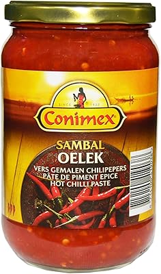Conimex sambal oelek (750g). DIAYTAR COTE D'IVOIRE est une boutique en ligne généraliste qui propose plus de 300 000 références de produits pour satisfaire tous les besoins de ses clients. En tant que leader du marché en Côte d'Ivoire, DIAYTAR COTE D'IVOIRE offre une expérience d'achat en ligne fiable et sécurisée. Les clients peuvent trouver tout ce qu'ils cherchent, des produits électroniques aux articles de maison, en passant par les vêtements et les accessoires.
