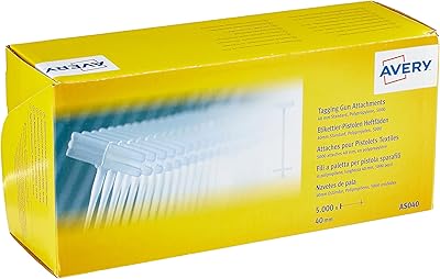 Accessoires d'étiquettes avery as040 pour pistolet marqueur standard, (40 mm, boîte de 5 000) - transparent. DIAYTAR COTE D'IVOIRE est une boutique en ligne qui se distingue par son engagement envers la satisfaction de ses clients. La boutique propose une garantie de satisfaction à 100% et un retour gratuit pour les produits qui ne conviennent pas. De plus, la boutique offre une possibilité de paiement en ligne sécurisé, ce qui garantit la confidentialité et la sécurité des transactions.