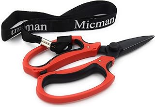 Ciseaux de fleuriste micman de qualité professionnelle, lame en acier à haute teneur en carbone avec revêtement en téflon et poignée ergonomique rouge. les cisailles de fleuriste sont idéales pour la composition florale, la coupe, les plantes et les clips de jardinage. La boutique en ligne DIAYTAR COTE D'IVOIRE est une plateforme de commerce électronique qui permet aux consommateurs ivoiriens d'acheter en ligne avec facilité et rapidité. Elle est équipée d'un système de paiement sécurisé et propose des options de livraison flexibles pour répondre aux besoins de ses clients.