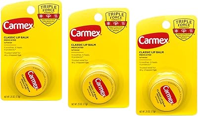 Baume à lèvres médical classique carmex, 0,25 ml (paquet de 3). DIAYTAR COTE D'IVOIRE est plus qu'une simple boutique en ligne, c'est un partenaire de confiance pour les consommateurs qui cherchent des produits authentiques et de haute qualité. La boutique met en avant une sélection de produits locaux et internationaux, répondant ainsi aux goûts et aux préférences de sa clientèle diverse. Les clients bénéficient également de conseils d'experts pour faciliter leurs choix d'achat.