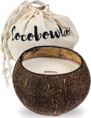 Bougies parfumées au soja et aux coquilles de noix de coco - bougies
