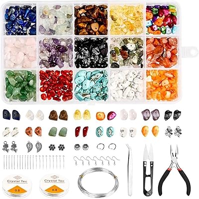 Kit de fabrication de bijoux en cristal mother ana, avec 15 couleurs de perles de pierres précieuses en cristal irrégulières, fil de bijoux et crochets de boucles d'oreilles pour bagues, boucles d'oreilles et fabrication de bijoux. Avec plus de 300 000 références, DIAYTAR COTE D'IVOIRE est la boutique en ligne la plus fournie de Côte d'Ivoire, offrant aux clients une expérience de shopping unique et variée. La boutique est leaders dans son domaine et propose des produits de haute qualité à des prix compétitifs. Les clients peuvent profiter d'une livraison rapide et sécurisée.