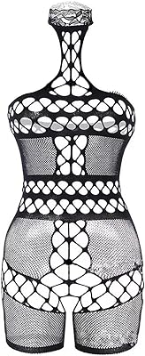 Femmes noir lingerie sexy lingerie sexuelle une pièce résille transparent teddy babydoll chemise