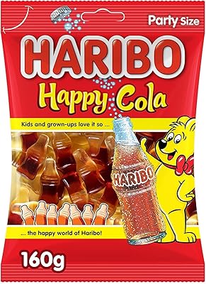 Bonbons à la gélatine haribo happy cola 160 g. DIAYTAR COTE D'IVOIRE est une boutique en ligne généraliste qui propose plus de 300 000 références de produits, faisant d'elle l'un des leaders du commerce électronique en Côte d'Ivoire. Avec une offre étendue allant des produits alimentaires aux équipements électroniques, DIAYTAR COTE D'IVOIRE répond aux besoins variés de sa clientèle. Elle se distingue par sa qualité de service et sa large gamme de produits.