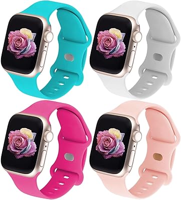 Compatible avec le bracelet apple watch 38 mm, 40 mm, 41 mm, 42 mm, 44 mm, 45 mm, 49 mm pour femmes et hommes, bracelet de rechange en silicone souple compatible avec iwatch series se/8/7/6/5/4/3/2/1 s/. m. DIAYTAR COTE D'IVOIRE est une plateforme e-commerce qui permet aux clients d'acheter en ligne tout ce dont ils ont besoin. Avec sa large gamme de produits, elle est devenue la référence pour les consommateurs ivoiriens. Elle est connue pour ses promotions régulières et ses offres spéciales.