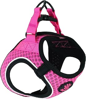Harnais pour chien doco athletica dca308xl v mesh quickfit, xl, rose